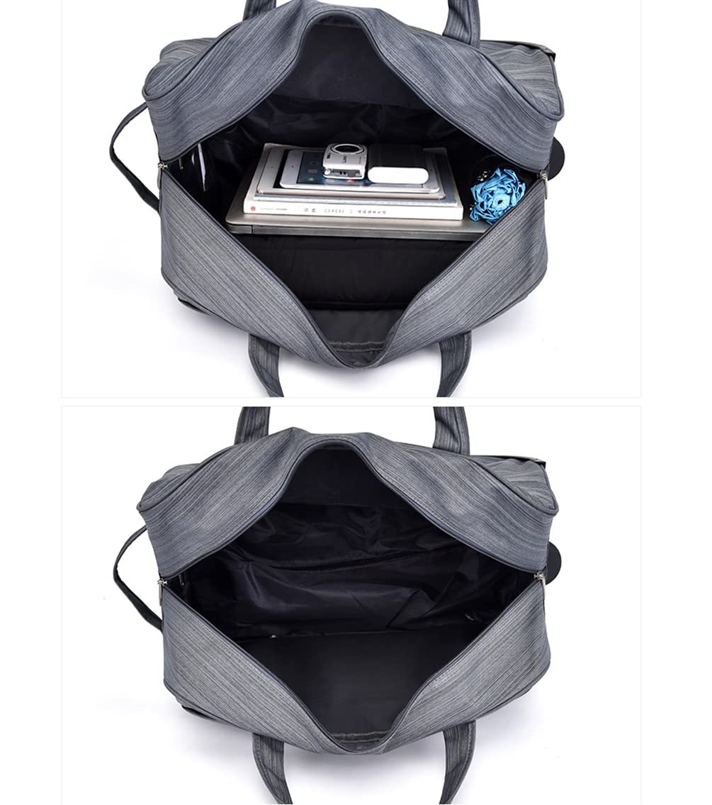 Sac de Voyage à roulettes, Sac à roulettes Sac de Voyage et Sport avec Poignée Télescopique et 2 Roues (Violet)