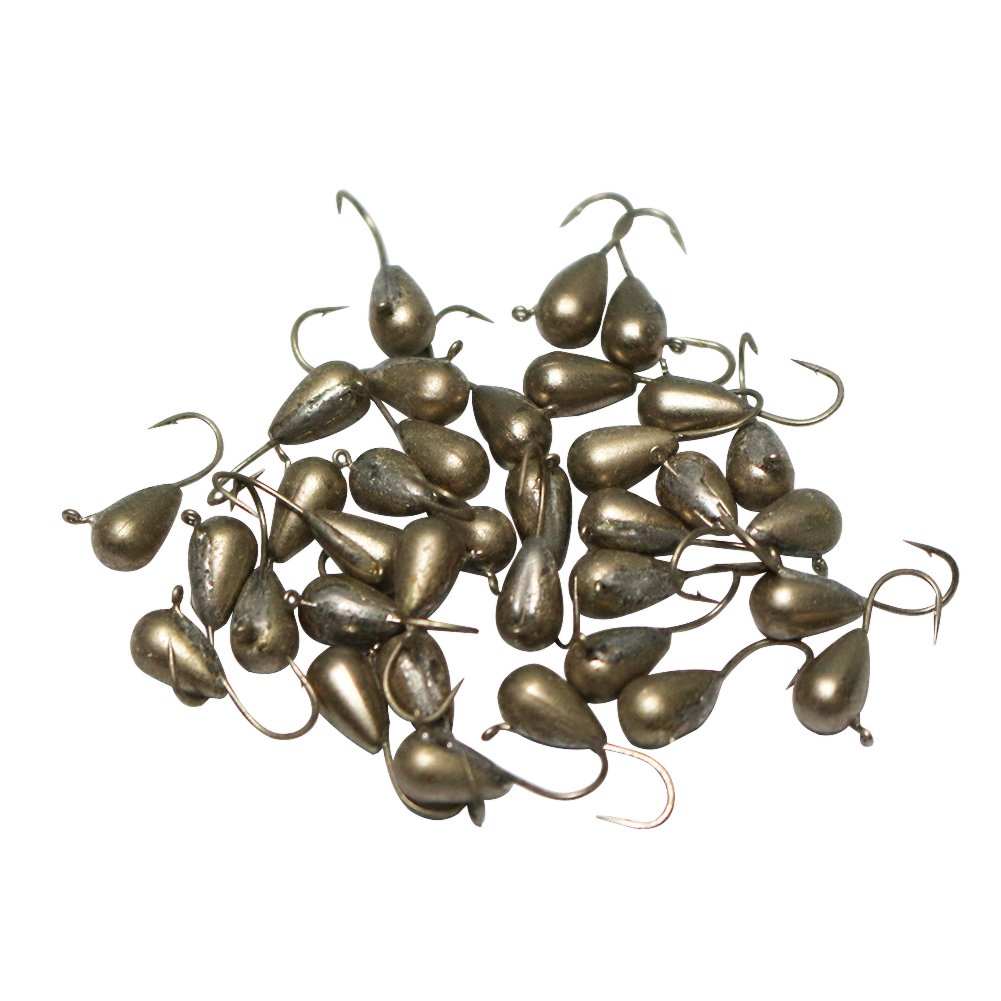 Shelt's 25 Pcs Unpainted Ice Fishing Tungsten Jigs (3mm)