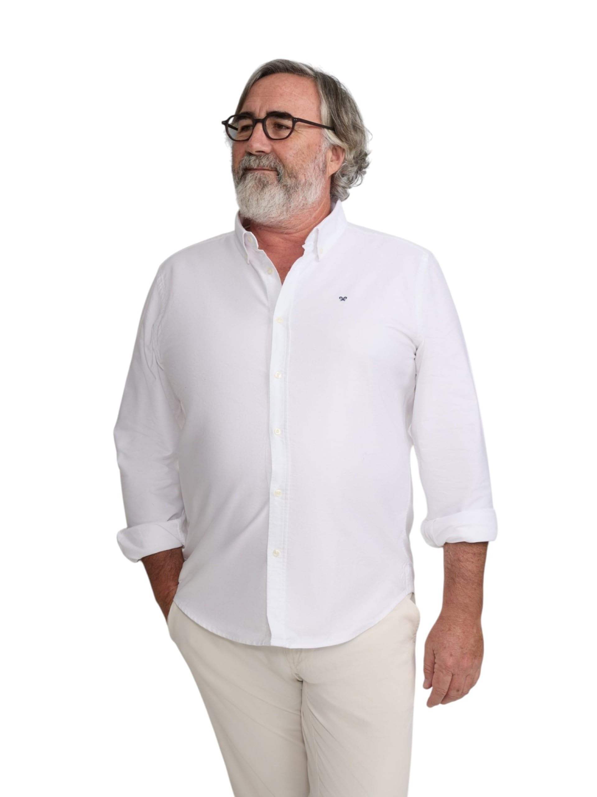 SILBON Camisa Sport Oxford Regular Fit para Hombre