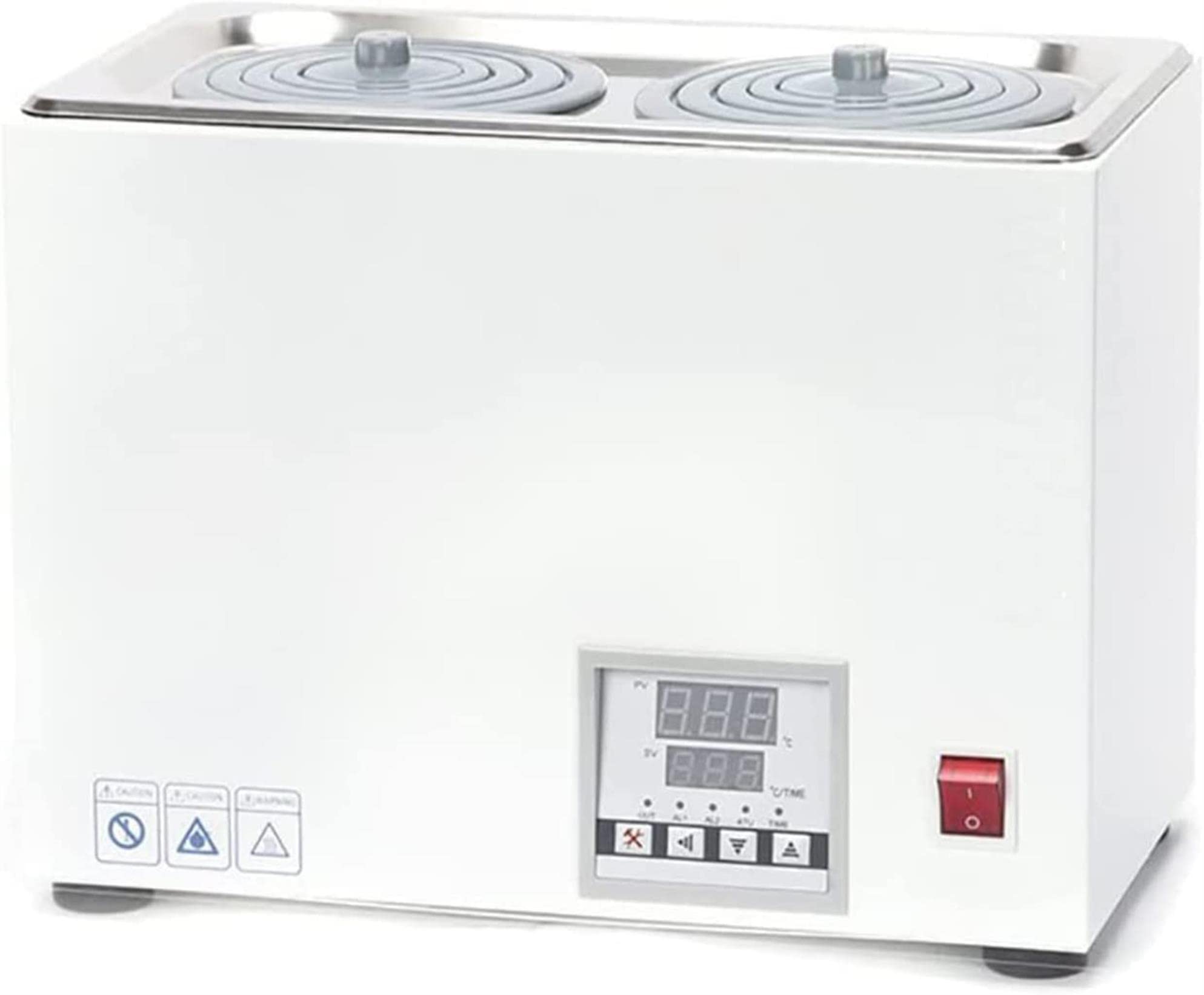 Baño María termostático digital, equipo de laboratorio para baño María con calentamiento científico a temperatura constante, temperatura ambiente de 5 a 100 °C, incrementos de 0,1 °C, función de tem