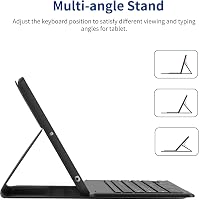 EasyAcc iPad 10.2" Billentyűzetes Tok QWERTZ Német Billentyűzettel, 7-9. Generáció 6