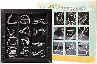 Comprar JasCherry Juego de 12 Piezas Juguetes Rompecabezas de Metal Alambre Set para Adultos IQ Juguete Logica Rompecabezas de Hierro Ingenio de Metalicos Juego Mentales para Niños y Adolescentes #01