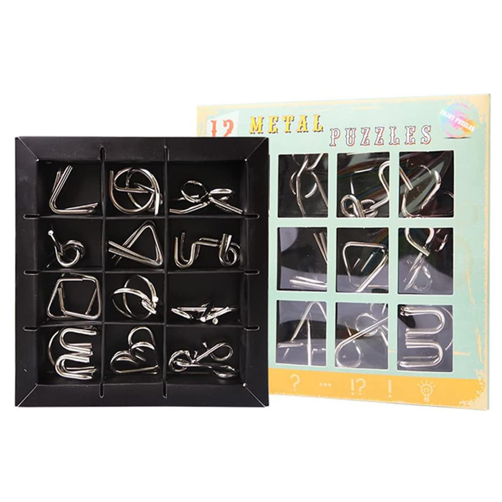 Puzzle à Billes Piégées En Métal - Casse-tête Adulte Et Enfant - Alliage De Zinc - 7,5 X 4,3 Cm - Stimule La Réflexion