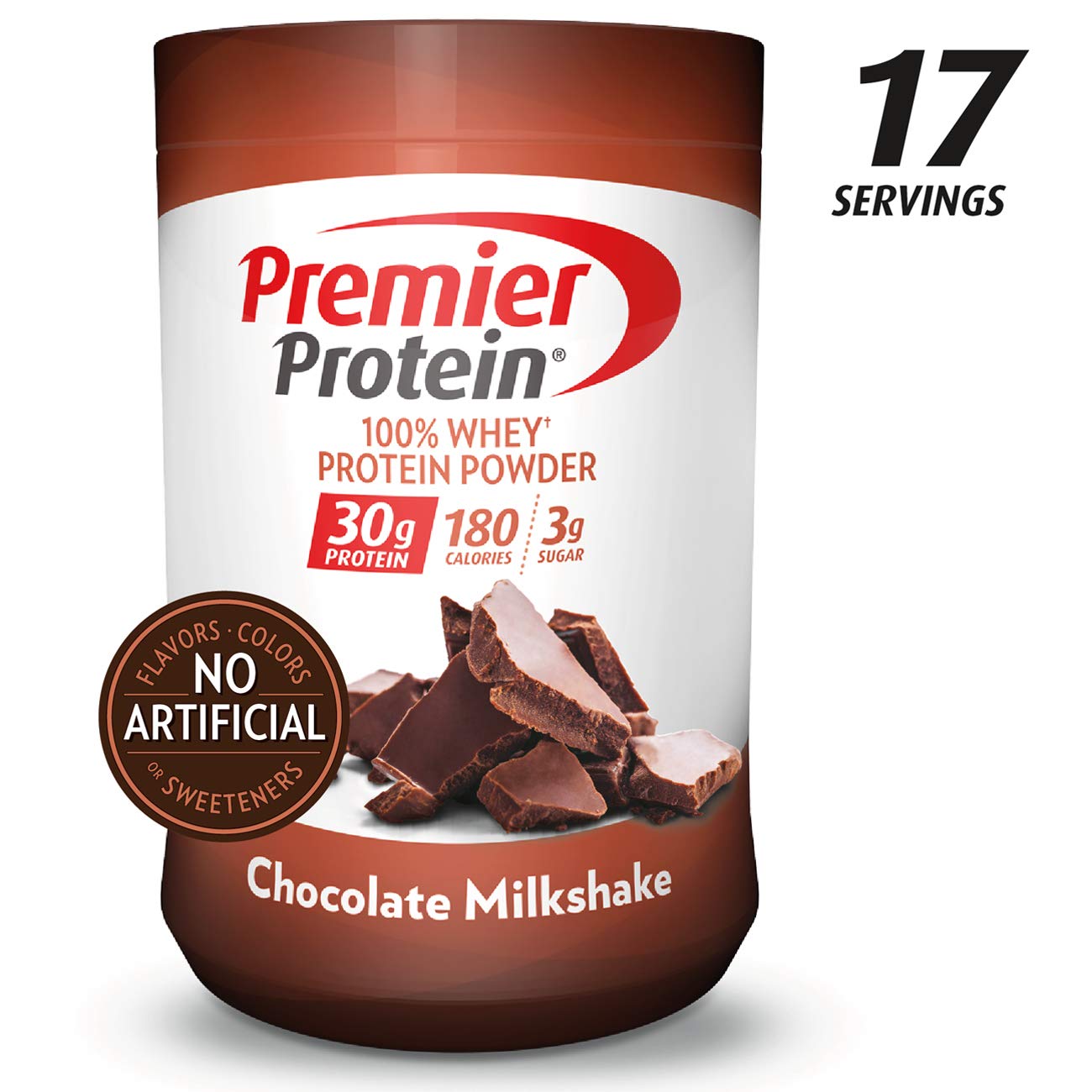 Photo 1 of Premier Protein Whey Protein Powder, Chocolate, 28 Ounce