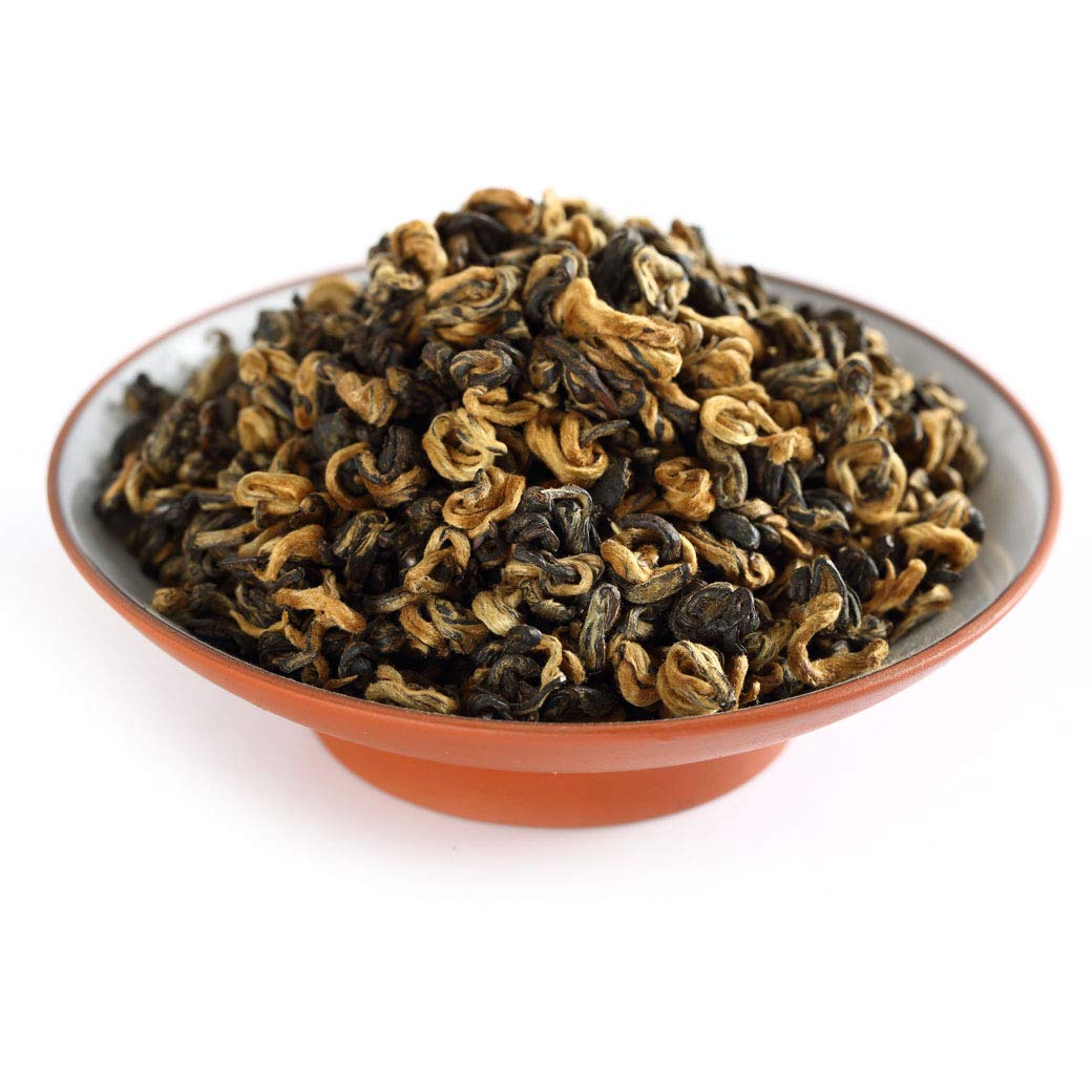 50g / 1.76oz Supreme Yunnan Black Tea - Fengqing Dian Hong Dianhong Loose Leaf Snail Chinese Tea