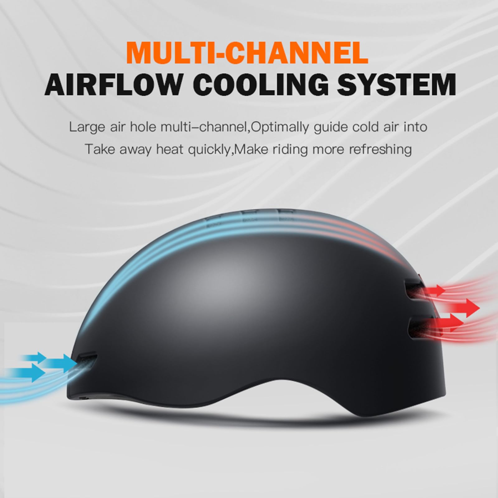 Grabadora Inteligente de Casco de Montar a Caballo para Deportes de Bicicleta Locomotora de Motocicleta con resolución de cámara WiFi: 1280 * 720P 1300mAh,Black