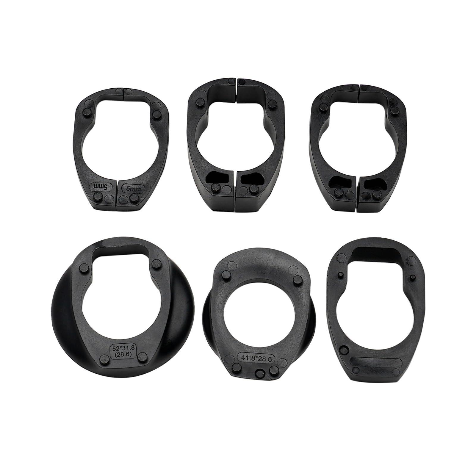 Elvaesther 1 Set Bicycle Headset Spacer Bike Handlebar Stem Washer Set 28.6MM ?Fork Headset Spacer Bike Accessories 6 Piece Set