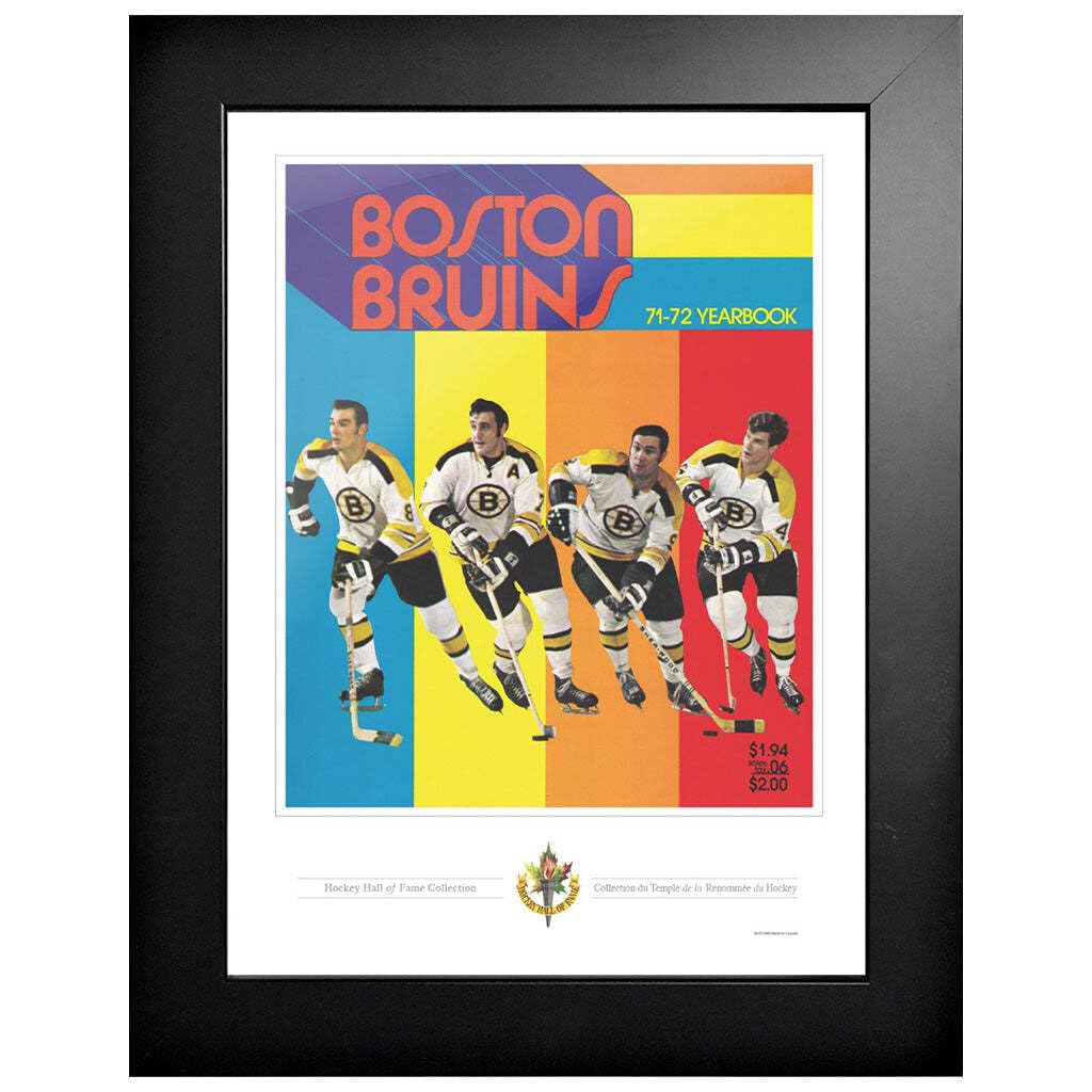 Boston Bruins Program Cover - Boston Bruins 1971 Rainbow Yearbook