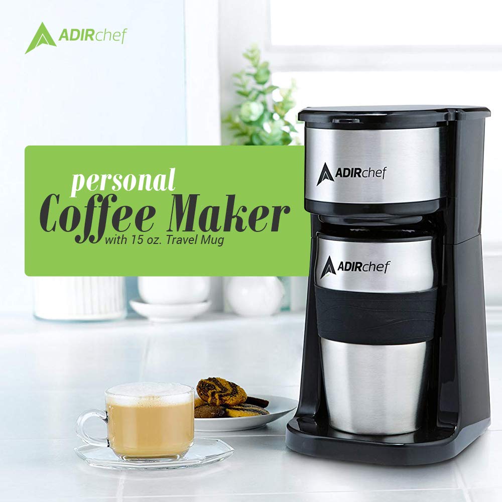 Adir Single Serve Coffee Maker Mini Coffee Maker, Personal Coffee