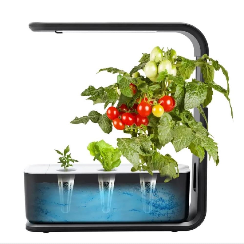 Sisliya Indoor Garden Kit Sprout with Gourmet Herbs Seed Pod Kit Hydroponic Indoor Garden 3 Pods Hydroponics Growing System Indoor Herb Garden Kit Green Tomato Herbs