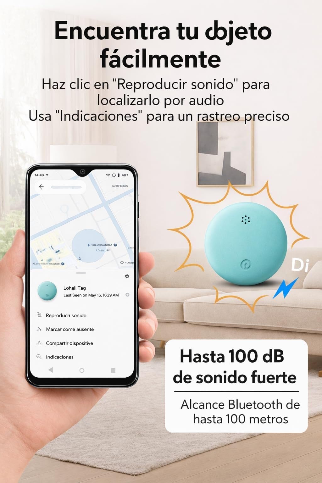 Localizzatore Bluetooth Android - Localizzatore Mini Etichetta Intelligente