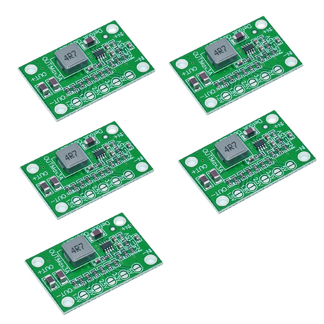 HiLetgo 5pcs MP1495 DC-DC Step Down Module Voltage Convert Board DC5-16V to 1.25V 1.5V 1.8V 2.5V 3.3V 5V 3A Adjustable Voltage Regulator Power Module