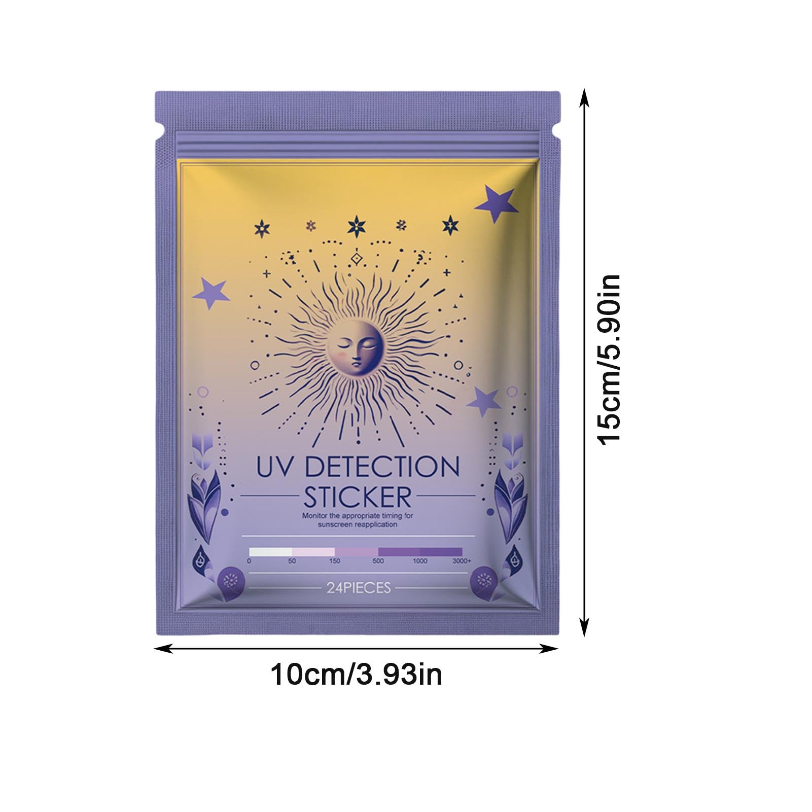 Parches de detección UV, calcomanías recordatorias de protector solar, calcomanías recordatorias de protector solar, calcomanía UV solar, parches de bloqueo solar, calcomanías de protección solar para