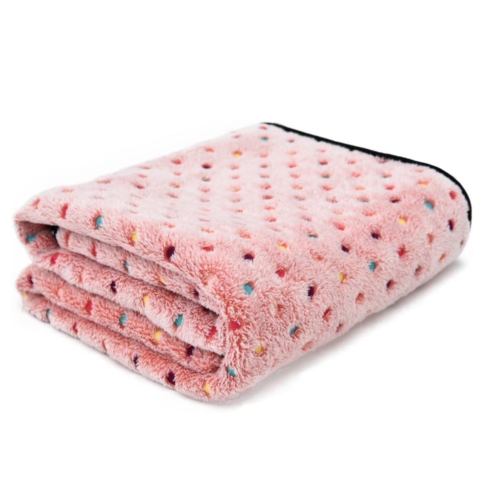 Couverture pour Chien Réversible Moelleuses Peluche Couvertures pour Chiens Chat Couvre-Lit Chaud Couverture Jeter Tapis de Sommeil Tapis Lit Mat, Rose, 160x200cm