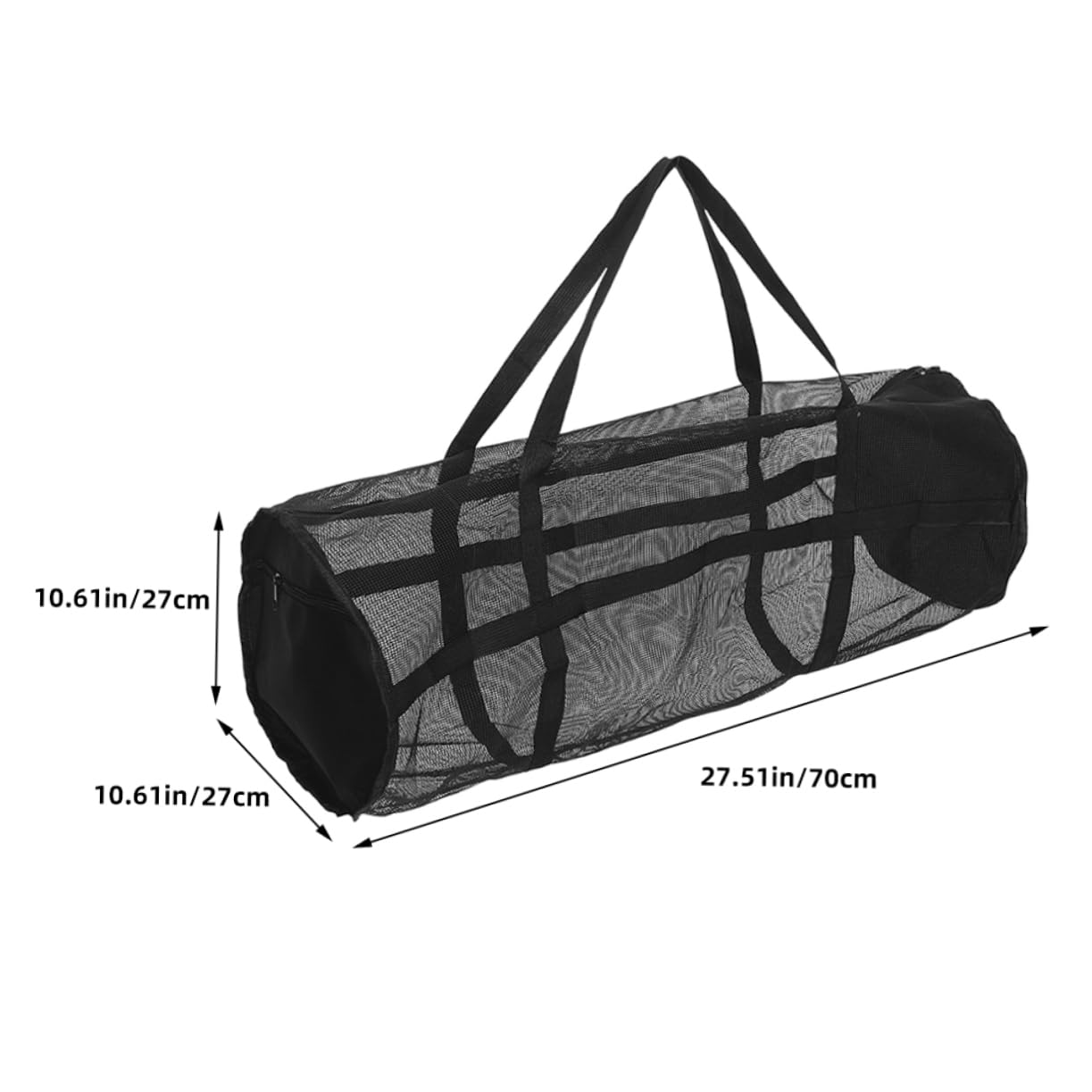 Happyyami Large Capacity Mesh Sports Equipment Storage Bag for Basketball Soccer Rugby and Yoga Breathable Design with Shoulder Strap for Easy Carrying