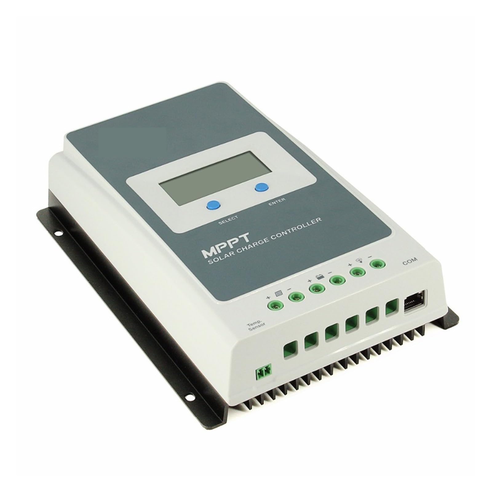 Regulador Solar Mando De Cargador Solar MPPT 40A 30A 20A 10A LCD 12V24V Regulador Automático De Alta Eficiencia For Baterías De Litio De Plomo Ácido(2210AN)