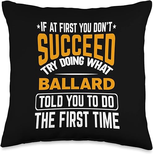 Ballard personalized gift name joke funny custom Throw Pillow