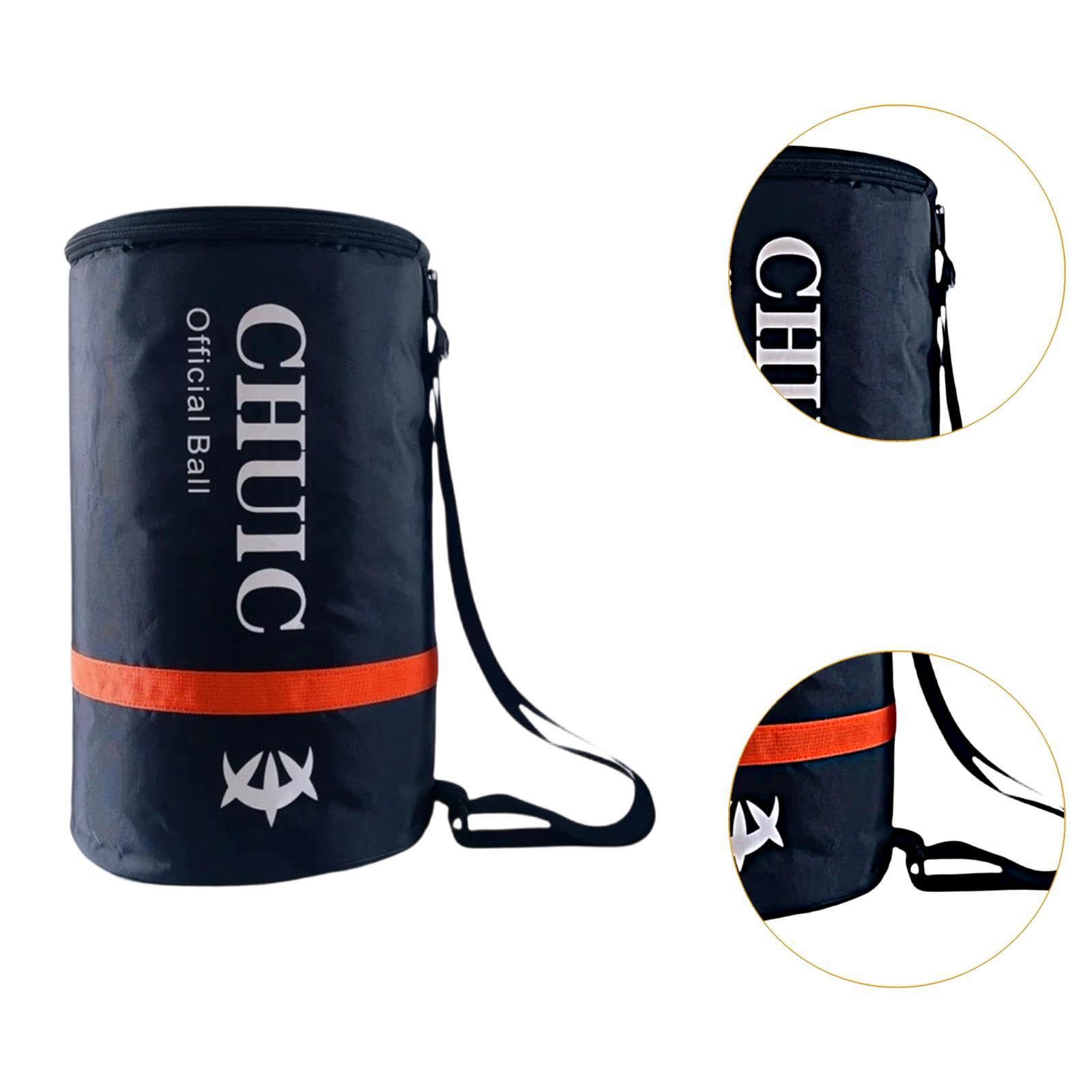 Borsa per Palline da Tennis, Accessorio per l'insegnamento, Nera, Contiene 60 Palline, Contenitore Porta-Palline, Raccoglitore Portatile per