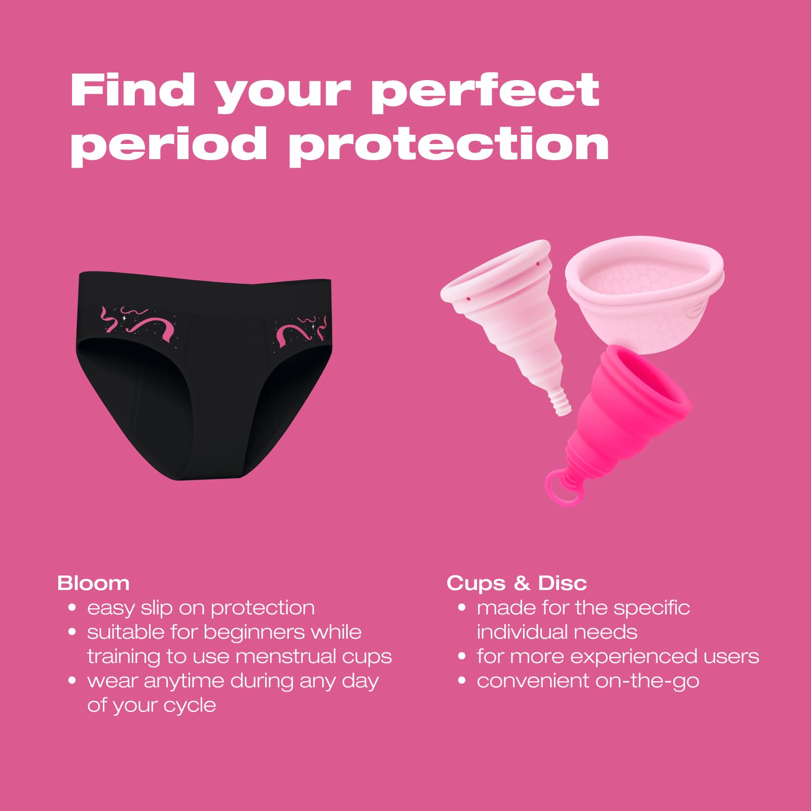 INTIMINA Bloom - Biancheria intima per un comfort senza fuoriuscite, biancheria intima da donna a vita alta (1 pezzo)