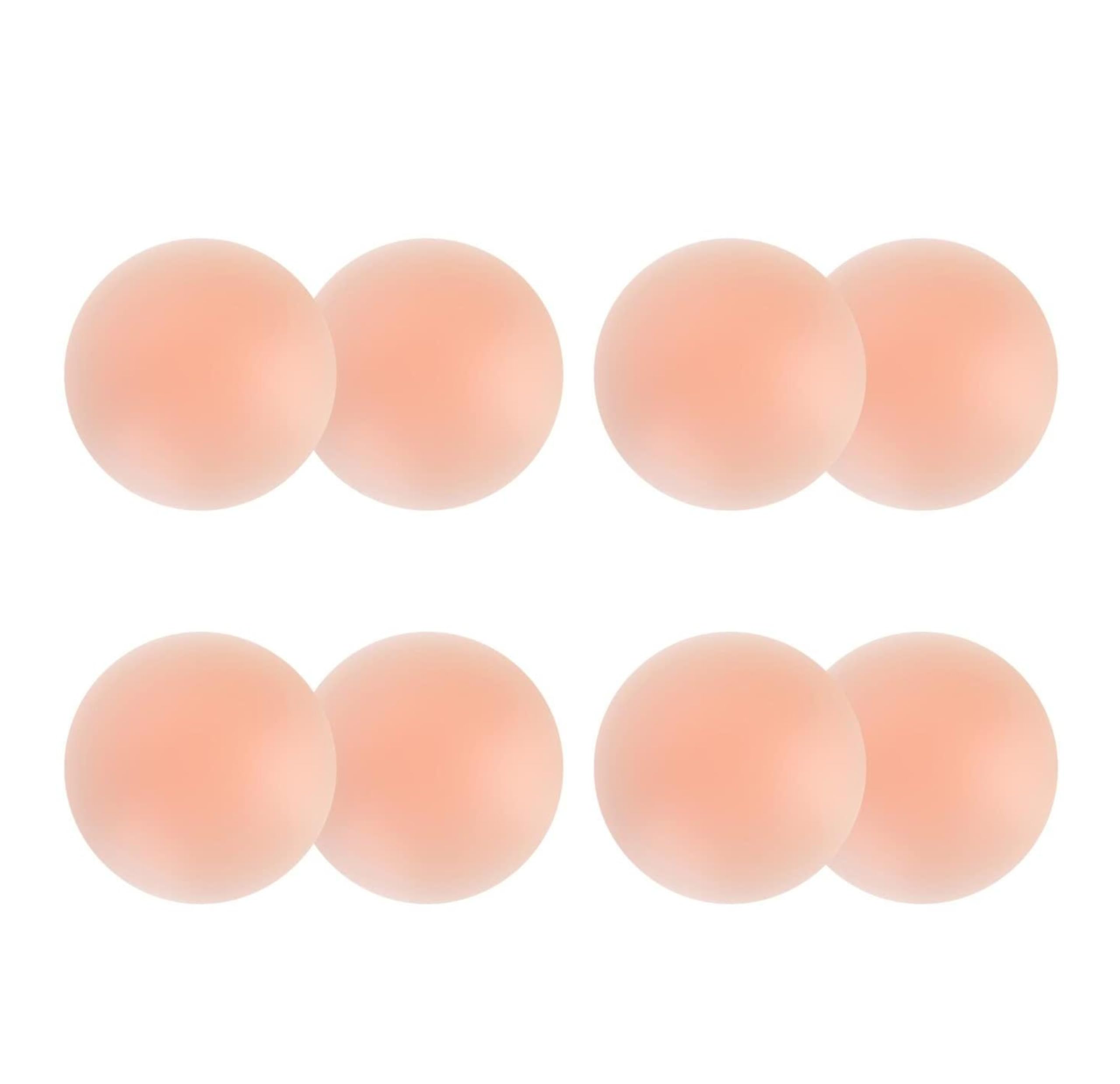 Reusable Silicone Nipple Covers for Women – Thin, Skin-Friendly Adhesive Pasties – Invisible Under Bras – 4 Pairs Beige-image-47