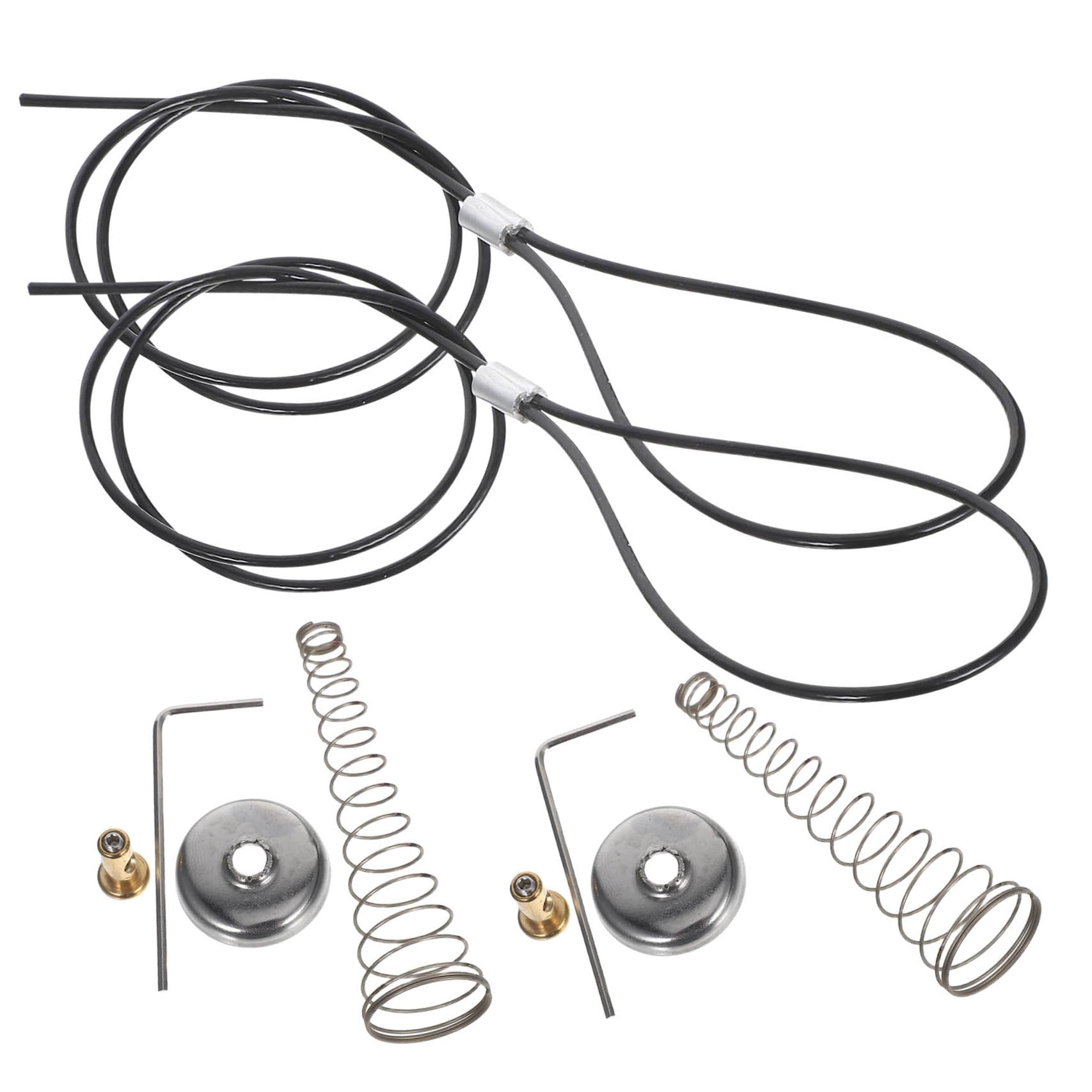 DOITOOL 2 juegos Cables con para Pestillo de Puerta de Madera Resistente la Intemperie Acero Inoxidable Recubrimiento PVC para Cierre Seguro y Fácil Instalación Puertas de Jardín y Cercas