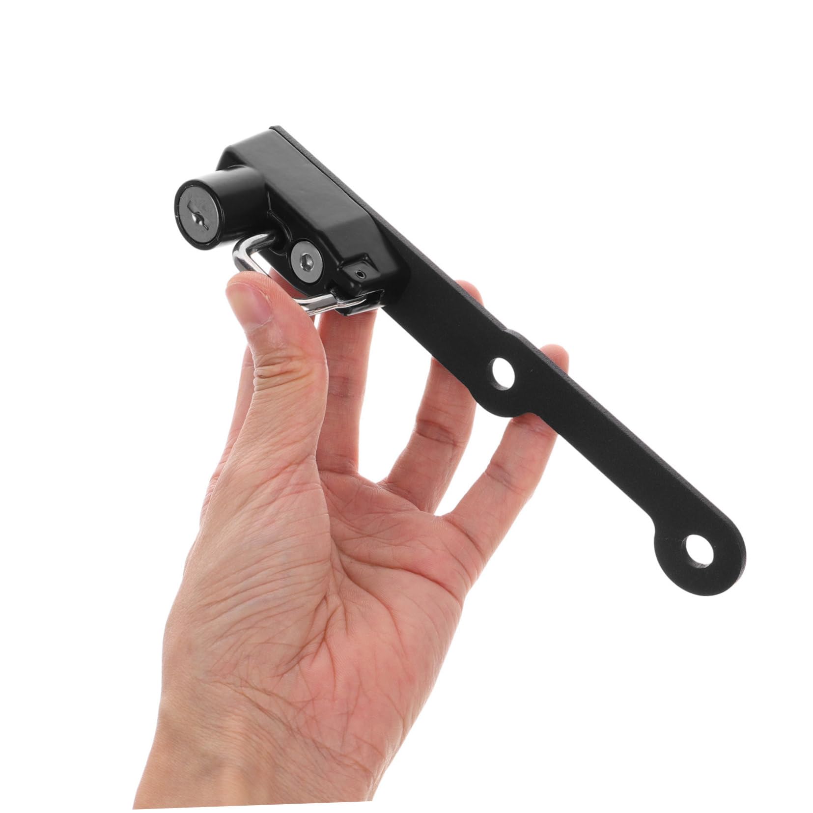 Gatuida Lucchetto Antifurto per Casco da Motocicletta in Metallo Nero, Installazione Semplice, Sicurezza Affidabile per Motociclette e Scooter Elettrici