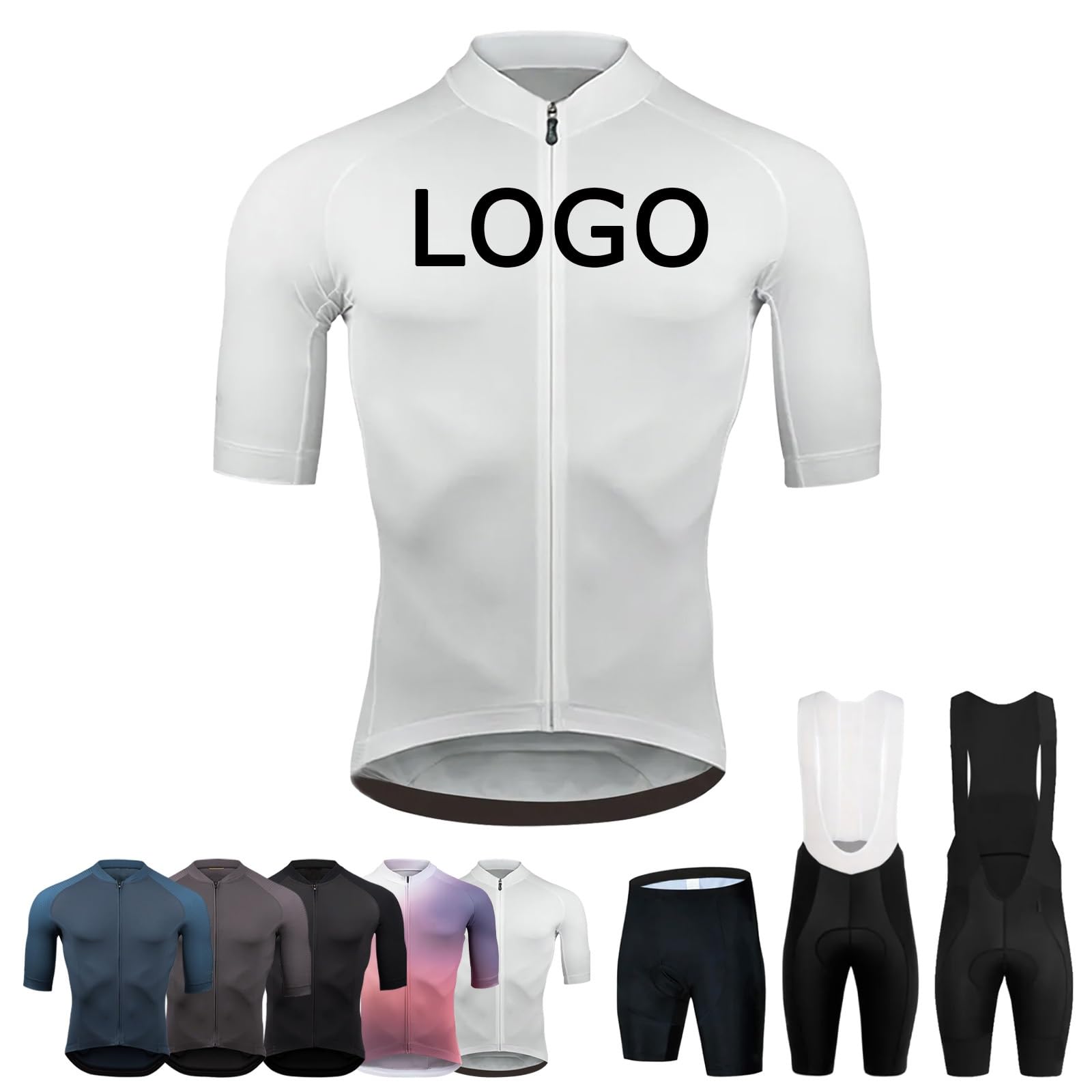 Maillot de Cyclisme Personnalisé Homme Manches Courtes – Haut de VTT et Route – Chemise de Vélo Respirante à Séchage Rapide avec Nom de l'Équipe et Logo