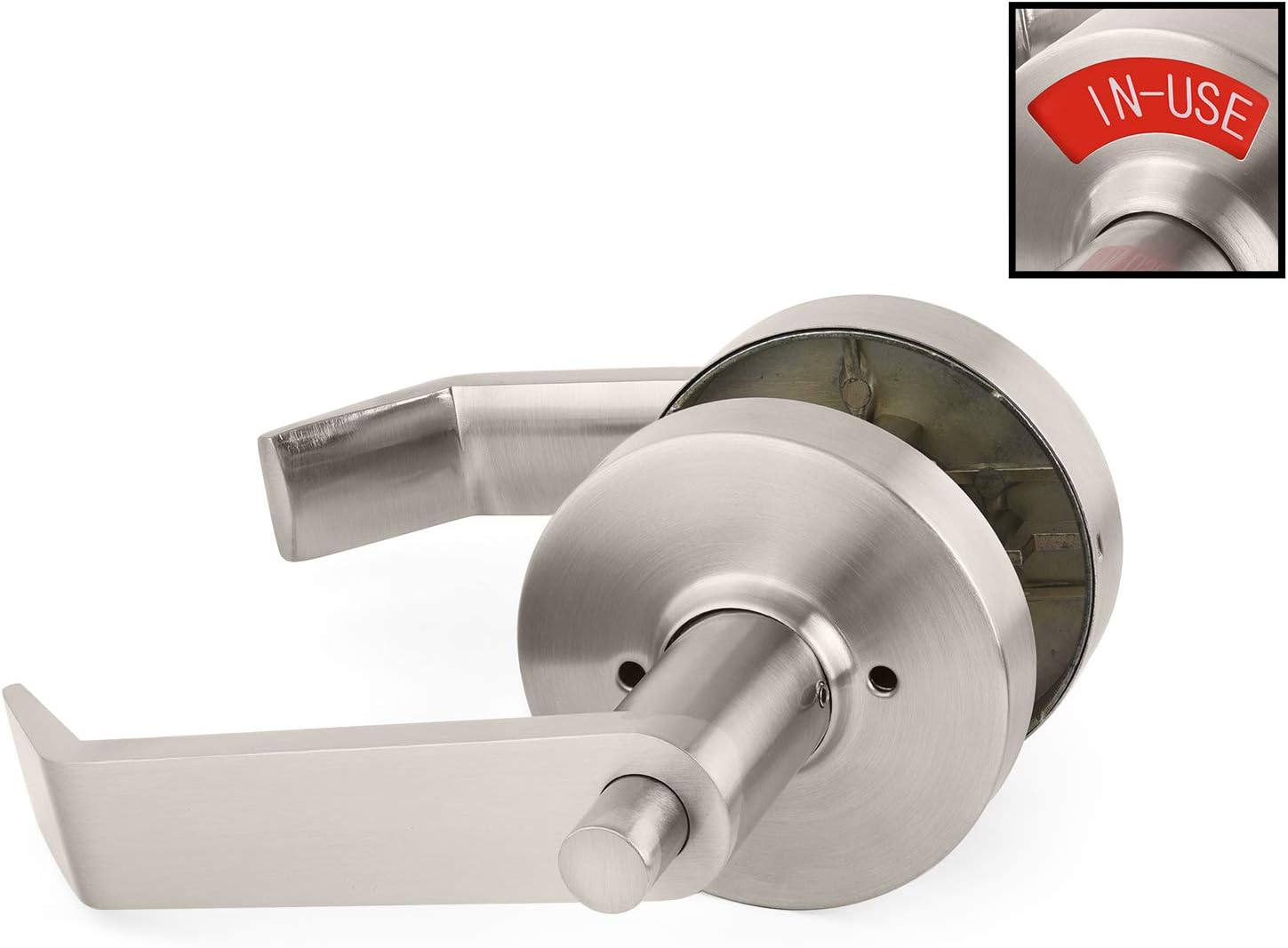 New Product VIZILOK ADA Compliant Indicator Privacy Lock C5FN-R Durable ANSI GRADE2 comp Commercial Right Handed Non Reversible in-USE or Vacant Indicator Push Button Lever - Satin Nickel Buy 1 get 1 VIZILOK ADA Compliant Indicator Privacy Lock C5FN-R Durable ANSI GRADE2 comp Commercial Right Handed Non Reversible in-USE or Vacant Indicator Push Button Lever - Satin Nickel