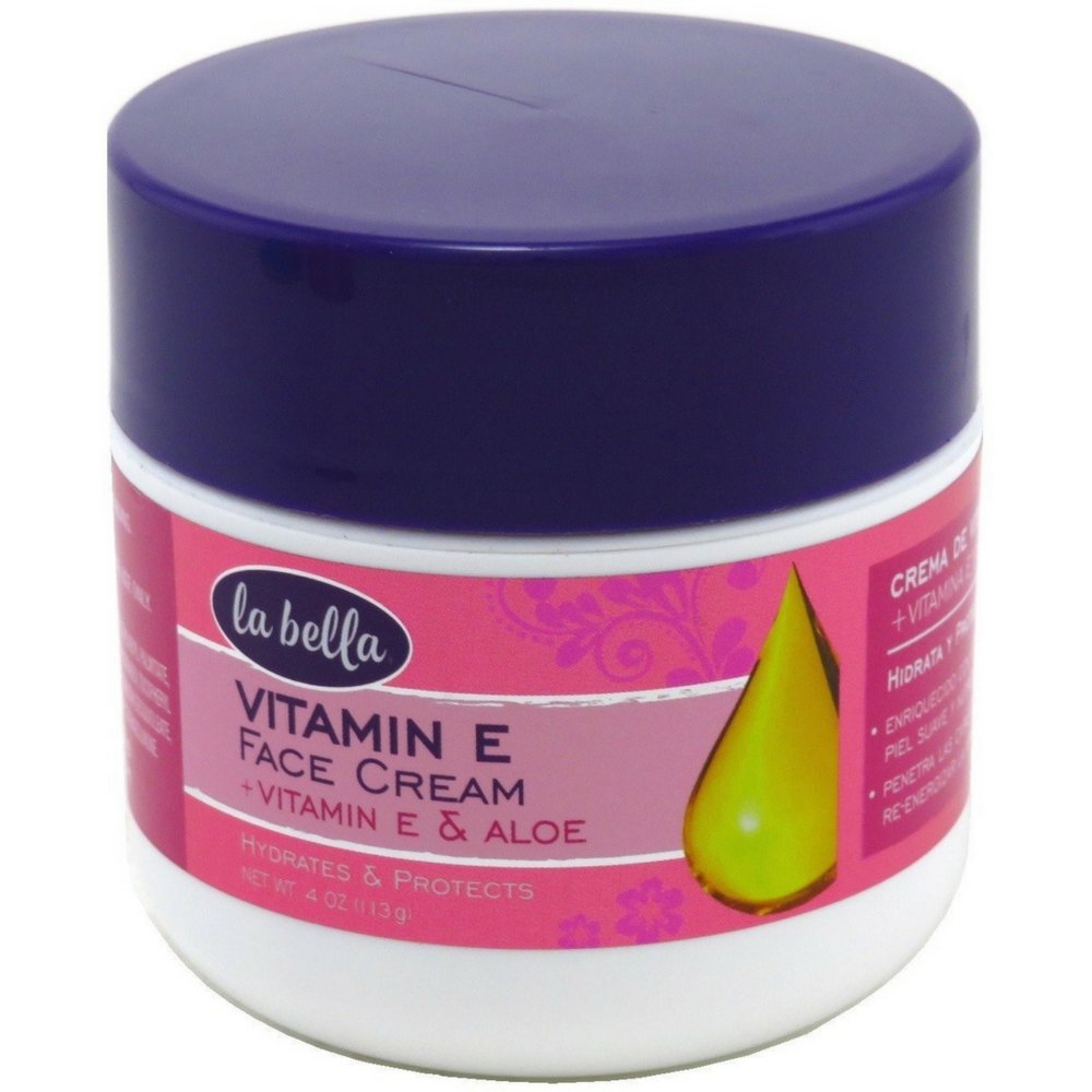 La Bella Vitamin E Cream with Aloe Vera 4 oz