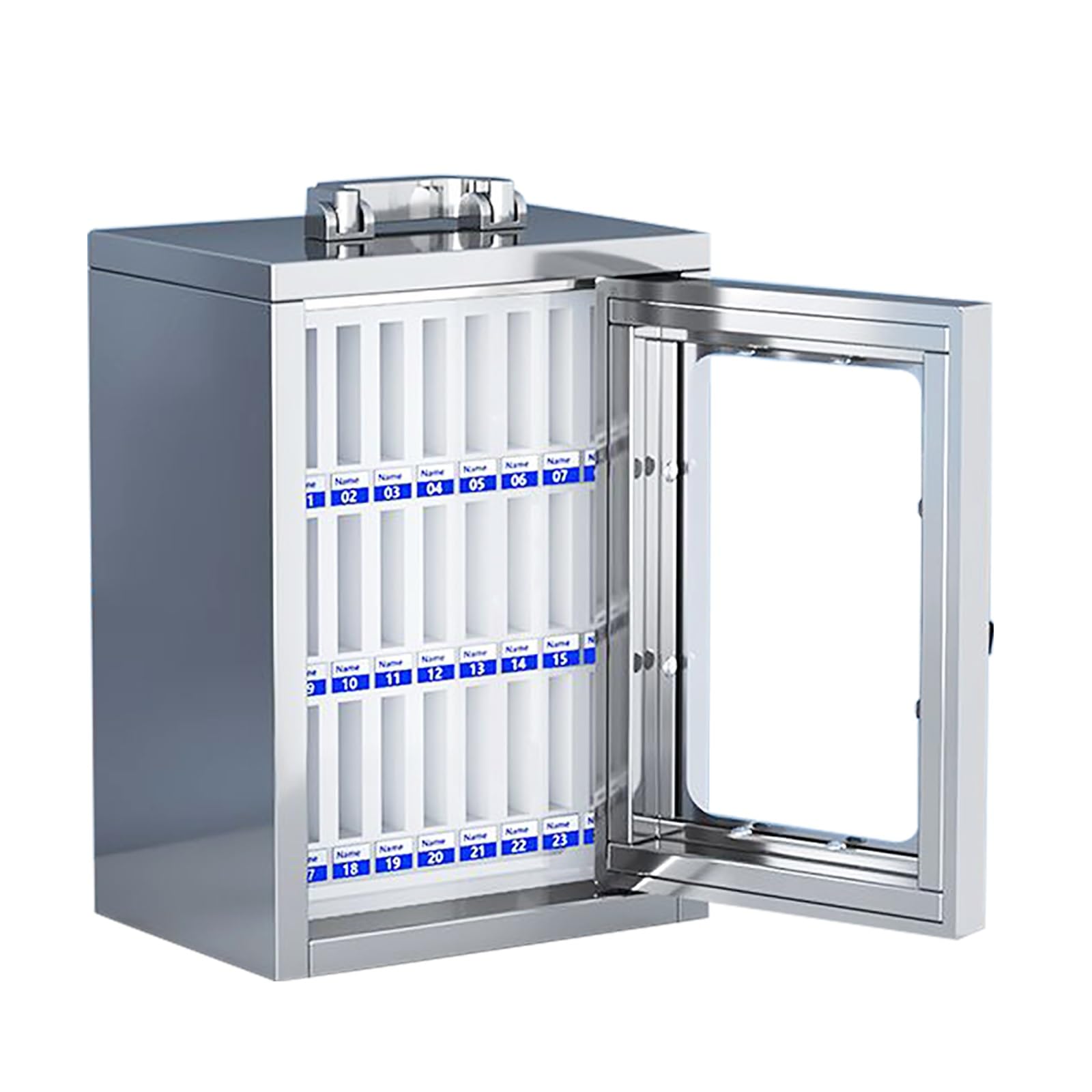 Cassetta Di Sicurezza Per Telefono Da Parete In Acciaio Inossidabile - Deposito Sicuro Per Scuola, Fabbrica E Azienda - Dimensioni: 36X19X49 Cm, 48X19X49 Cm, 27,5X19X37 Cm, Un Colore, 27,5X19X37 Cm/1