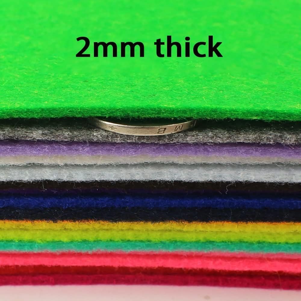 Felt Fabrics Felt Sheets Textile Fabrics 85 Cm Wide Felt Flowers Felt Coasters Felt Jewellery Felt Stickers(Purple)