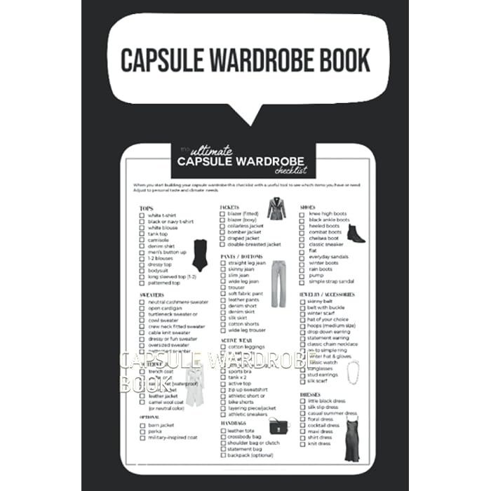 Buy THE ULTIMATE CAPSULE WARDROBE CHECKLIST CAPSULE WARDROBE BOOK