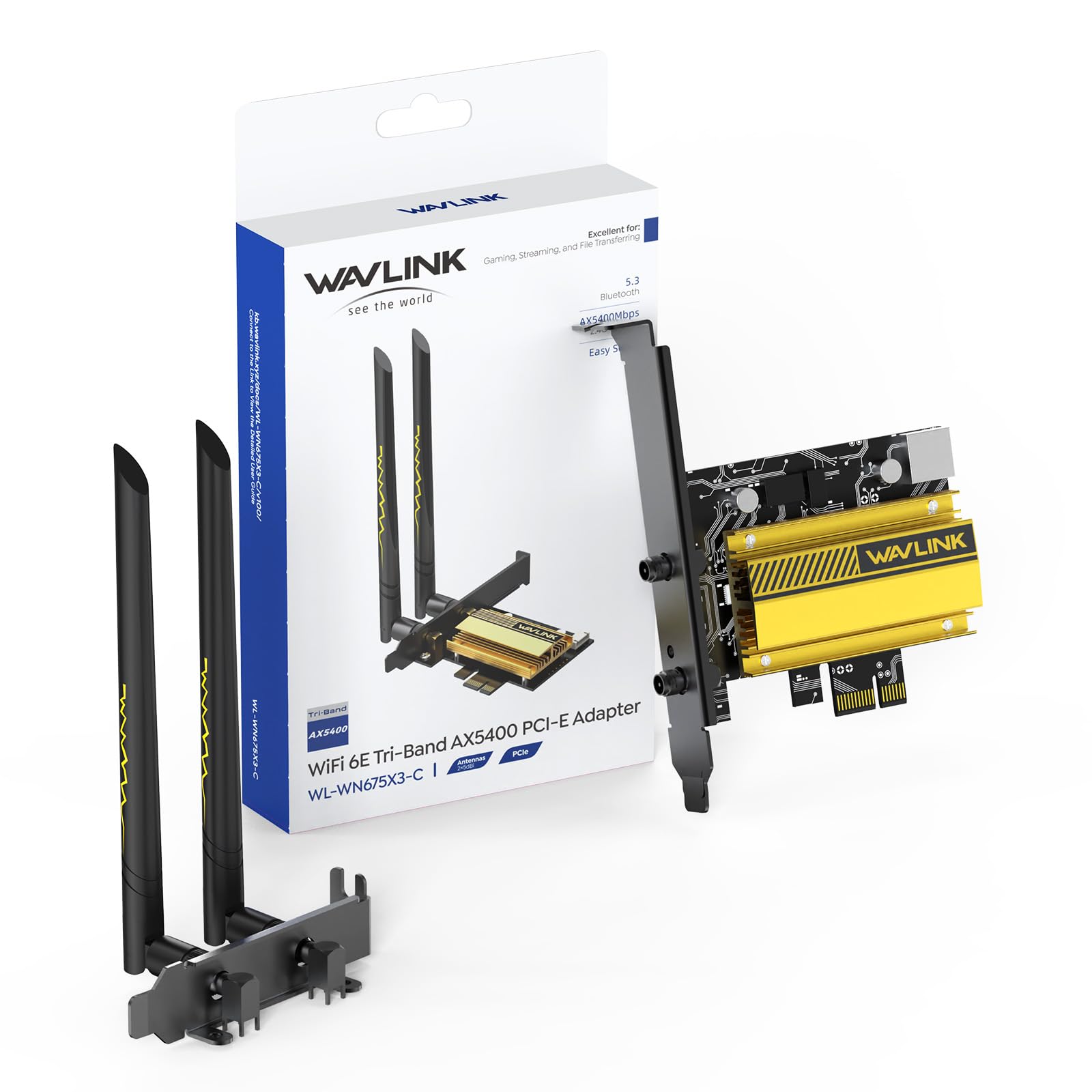 Amazon.com: WAVLINK WiFi 6E PCIe AX5400M WiFi Card, 2024 Network