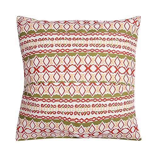 Image of GURU JEE Throw Pillowcase 16x16 Inches Cotton Cushion Covers Set of 5 for Sofa Couch Bed Chair