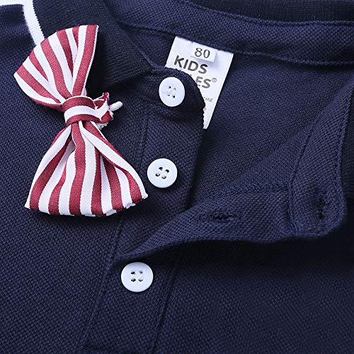 Baby Boy Gentleman Polo Shirts Bodysuit Overalls Pants Outfits Summer Kids 2pcs Clothes Sets4