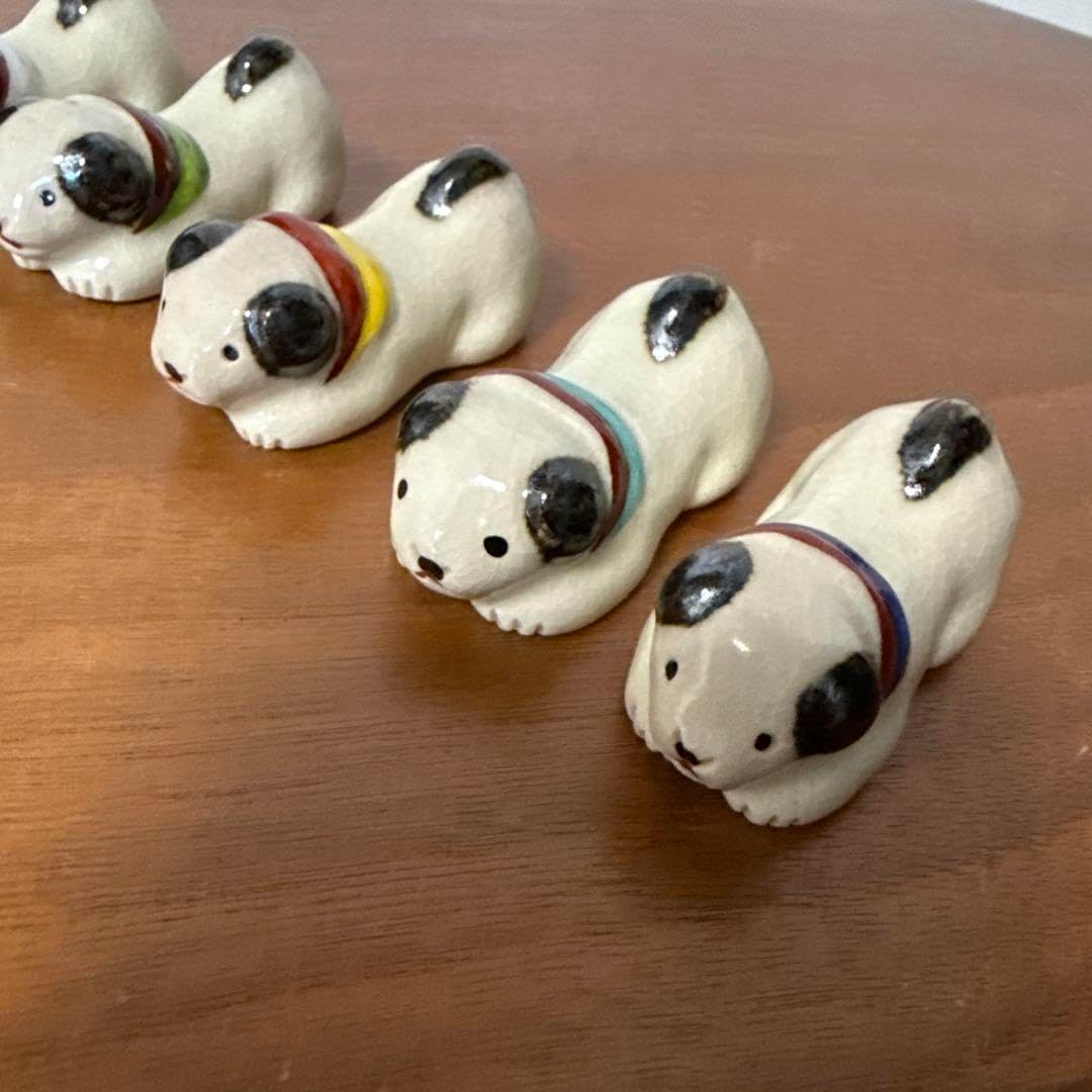 唐津焼 レア 箸置きセット 骨董 アンティーク 古唐津 絵唐津 陶片 2点