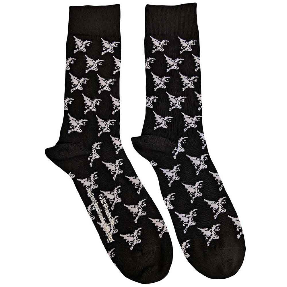 Black Sabbath Socks Demon Pattern Official Unisex Black Ankle (UK SIZE 7-11) One Size