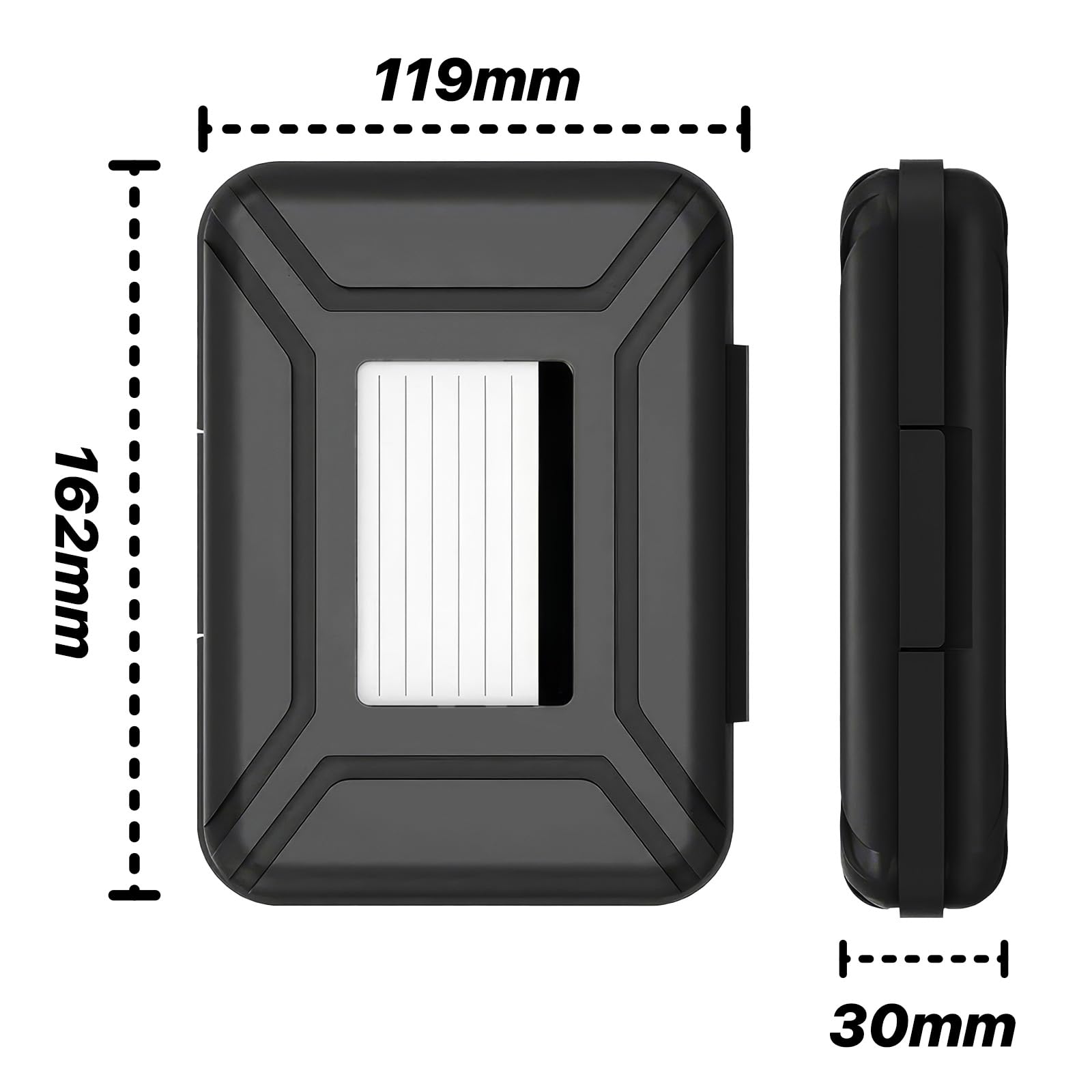 custodia hard disk esterno Custodia Protettiva/Custodia Rigida Portatile da 3,5 Pollici,Scatola Custodia Protettiva per Hard Drive Dischi Rigidi da Pollici Anti Urto, Anti Polvere,Scatola per HDD