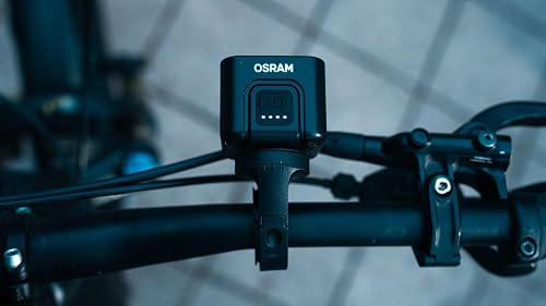 OSRAM LEDsBIKE Compact 50 Set of Rechargeable Bike Lights (Front and Rear), StVZO Approved, Compatible with Garmin Mounts, Three Brightness Levels, 50 Lux - 3