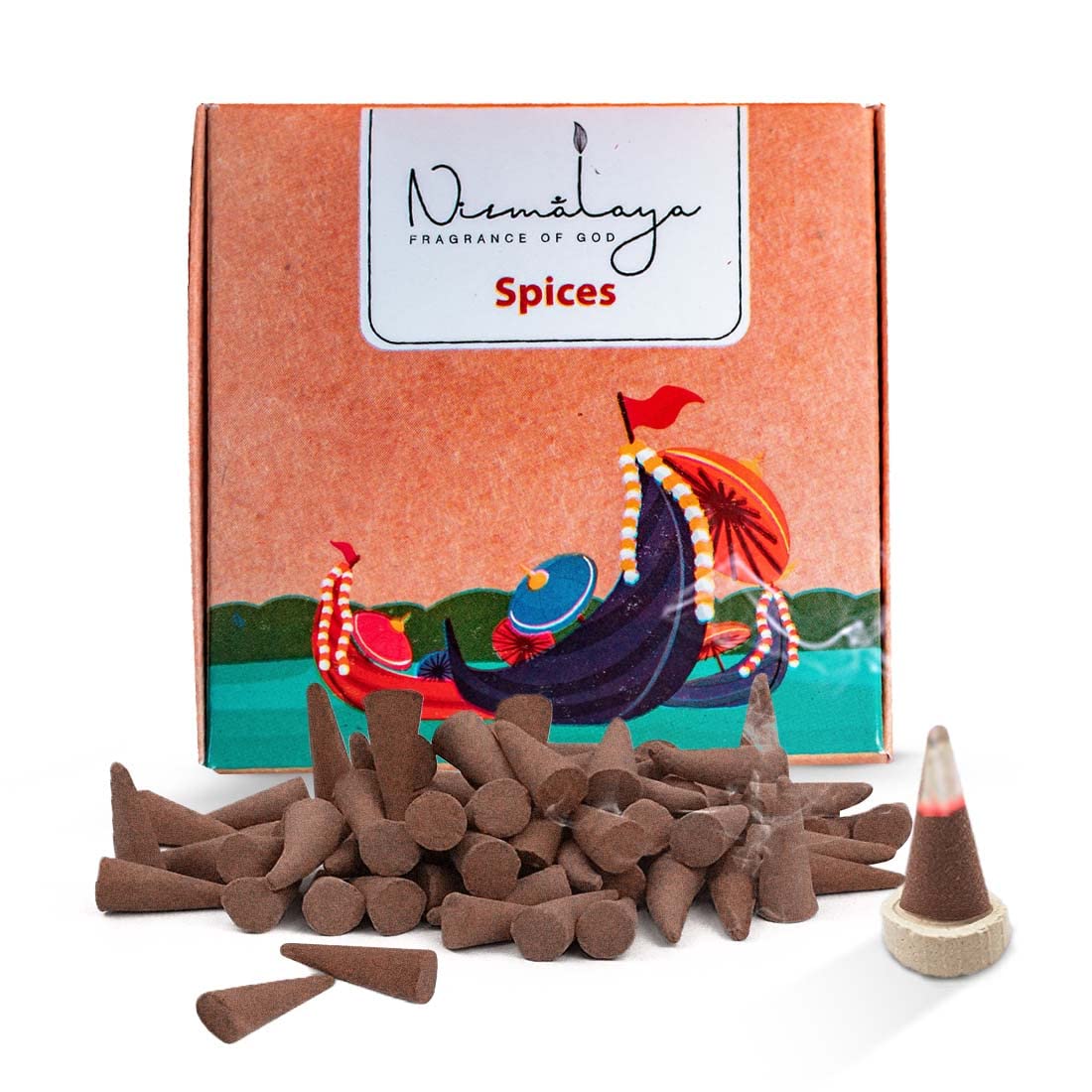 Nirmalaya Spices Incense Cones | Incense Cones for Pooja Recycled Flowers | Organic Dhoop Cones (40 Units) (B0B9JZ3WLP) Amazon Price History, Amazon Price Tracker