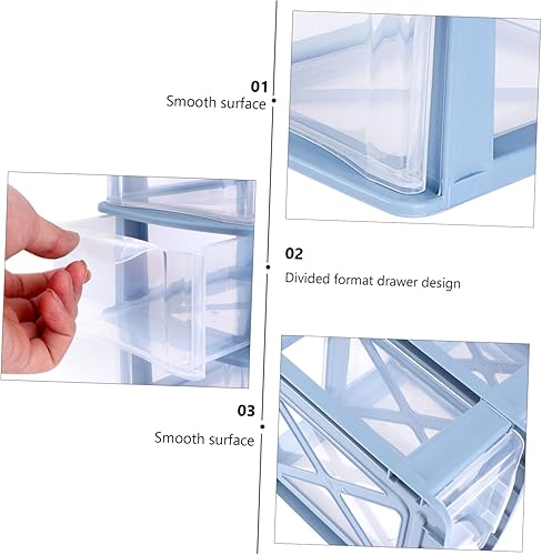 Miniatura 8 de Cajones organizadores de cajones rosas para escritorio de oficina y organización del hogar