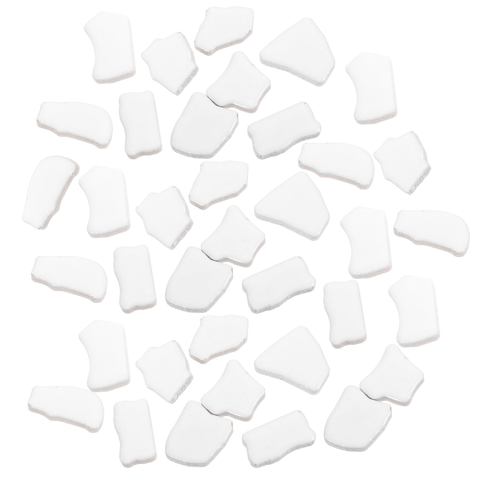 Material de Mosaico de Cerámica de Color Blanco para Bricolaje, 1000 G