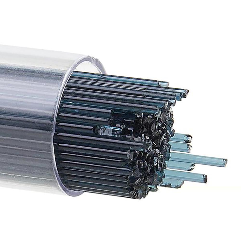 Bullseye 1MM Aquamarine Blue Transparent Glass Stringers 90 COE