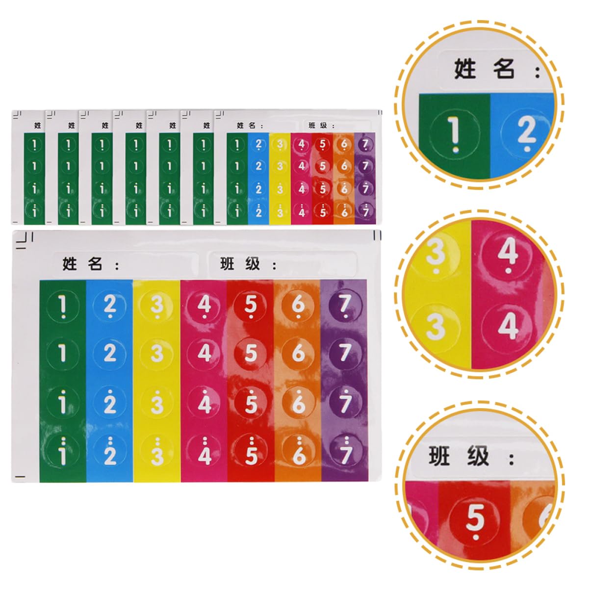 Totority 2sets Flute Music Beginner Kit Pan Flute Note Stickers Supplies 8pcs*2