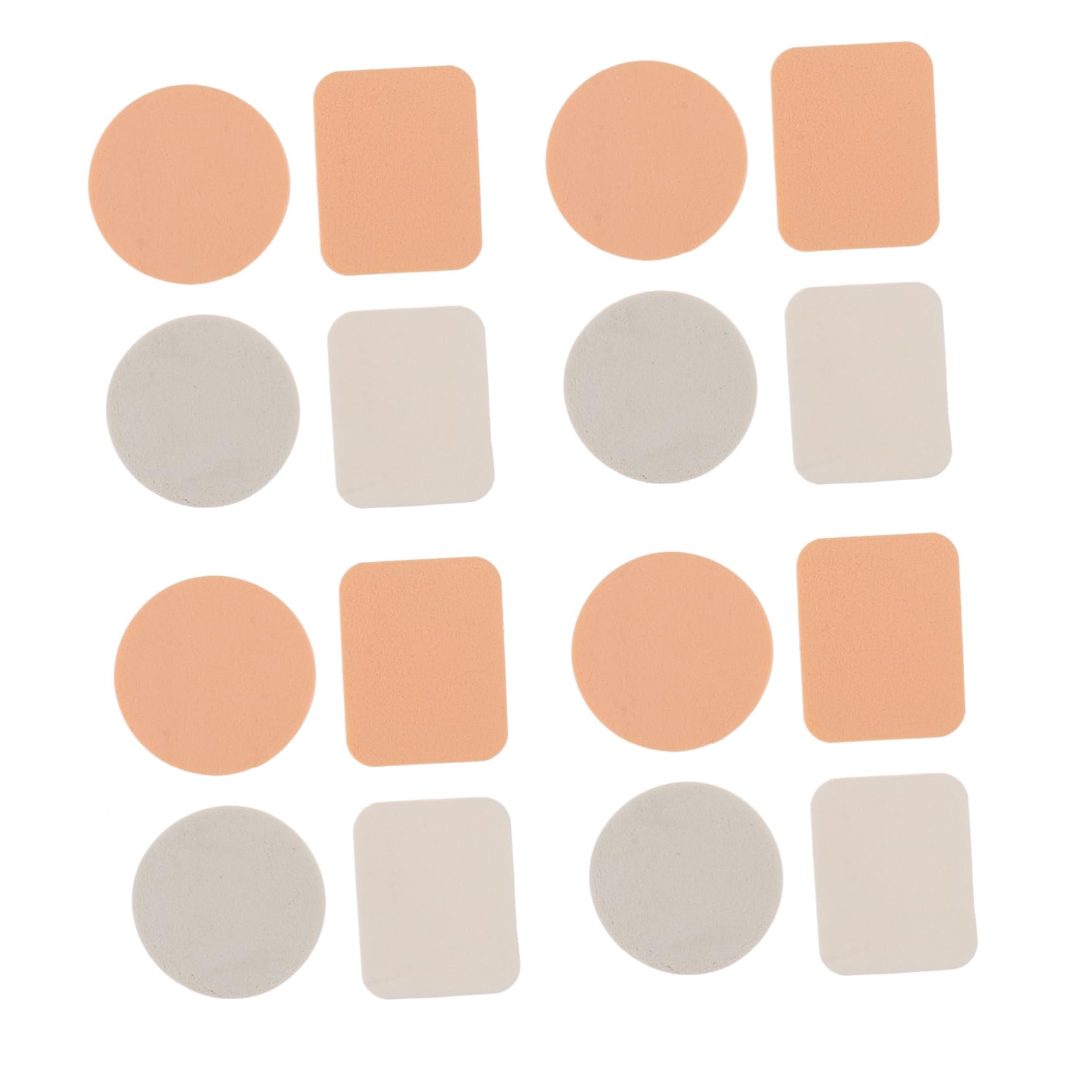 IWOWHERO 20Pcs Dual Color Makeup Sponge Soft Facial Sponges for Foundation Blusher and Concealer Versatile Wet Dry Use Skin Friendly and Durable for Effortless Application