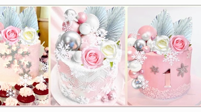 24 Topper Per Cupcake A Forma Di Fiocco Di Neve, Decorazioni Torta Tema Invernale E Frozen, Con Bastoncino In Bambù, Rosa E Argento, Festa Bambina - 4