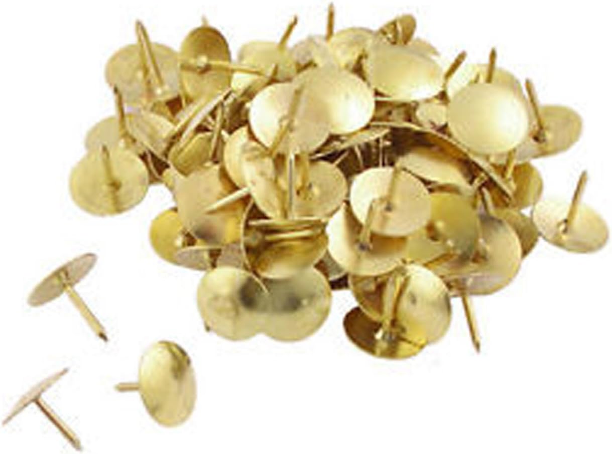 NEW 300 X OFFICE HOME SCHOOL METAL DRAWING PINS TACKS NOTICE BOARD ART THUMB BRASS PIN PACK OF 300