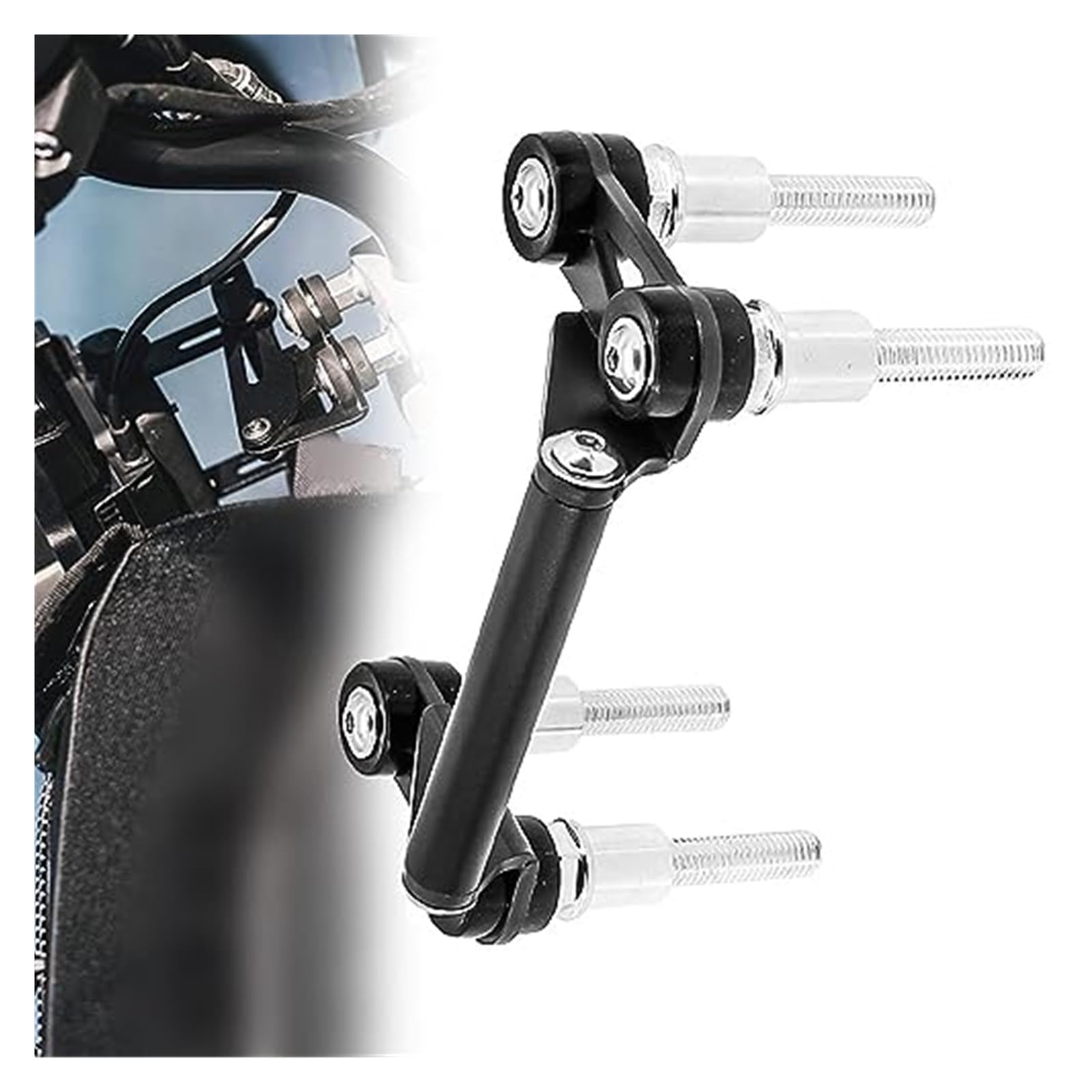 Soporte teléfono Bicicleta para S 1000 R para S1000R 2017-motocicleta Ajustable Extender Soporte De Navegación para Teléfono Placa GPS Soporte para Teléfono Decorar(‎12mm Bracket)