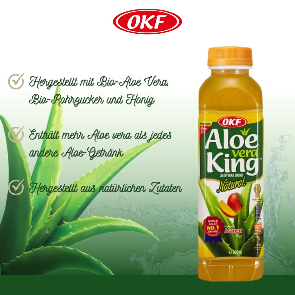 OKF - Aloe Vera Getränk Mango - Multipack (20 X 500 ML)