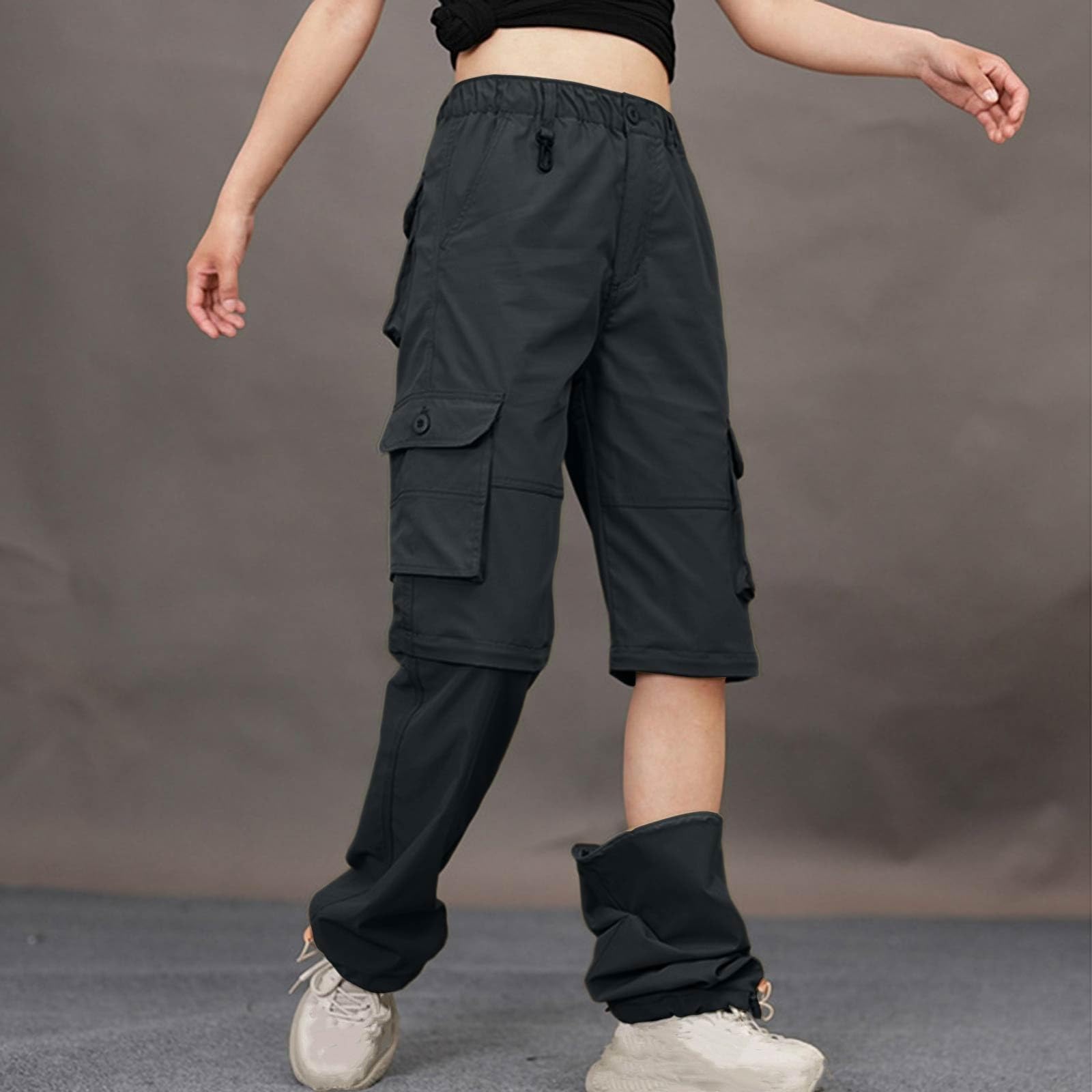 Generico Pantaloni da Trekking Donna Estivi Impermeabili Pantalone Lavoro Palazzo Protezioni Palestra Jogger Tattici Ciclisti Sportivi Cargo Sweatpants Curvy Harem Baggy